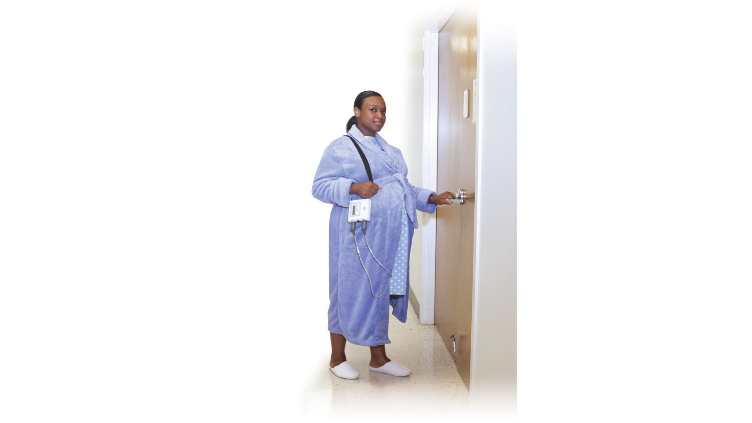 Mini Telemetry System pregnant mother opening door